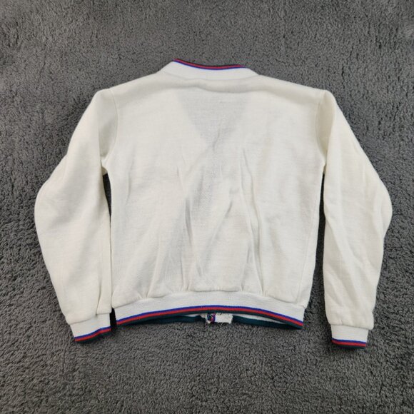 VTG 80's Disney Mickey Mouse Cardigan Sweater Youth 4T Preppy USA Made Jog Togs - Picture 2 of 11